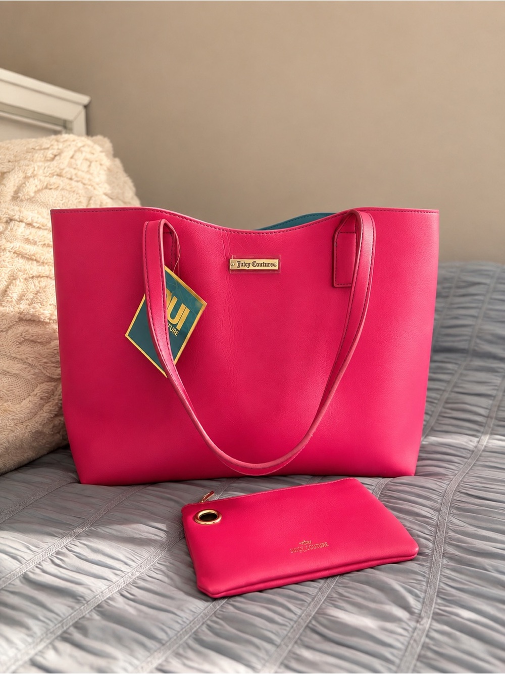 Juicy Couture Pink Tote Bag & Make Up Pouch